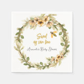 Sweet as Can Bee Baby Dusche Serviette (Vorderseite)