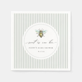 Sweet as Can Bee Baby Dusche Serviette