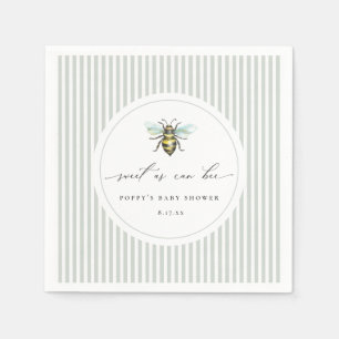 Sweet as Can Bee Baby Dusche Serviette