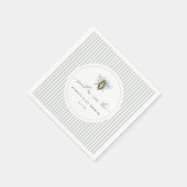 Sweet as Can Bee Baby Dusche Serviette (Ecke)