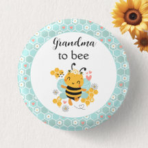 Sweet as Can Bee Baby Girl Shower Button