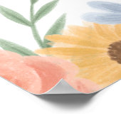 Sweet as can Bee Baby Shower Begrüßungszeichen Poster (Ecke)