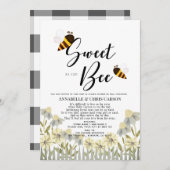 Sweet as can Bee Baby Shower by Mail Einladung (Vorne/Hinten)