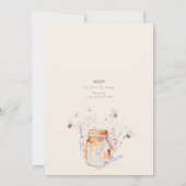 Sweet as can Bee Baby Shower Einladung (Rückseite)
