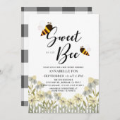 Sweet as can Bee Baby Shower Einladung (Vorne/Hinten)