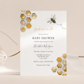 Sweet as can Bee Baby Shower Einladung