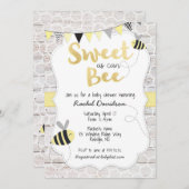 Sweet as can Bee Baby Shower Einladung (Vorne/Hinten)