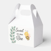 Sweet as Can Bee Baby Shower Favor Box Geschenkschachtel (Rückseite)