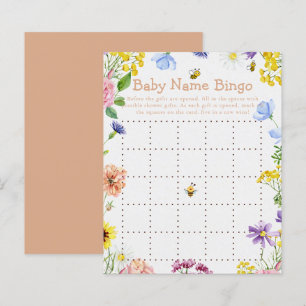 Sweet as Can Bee Baby Shower Game Bingo