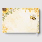 Sweet as Can Bee Baby Shower Guest Book Gästebuch (Rückseite)