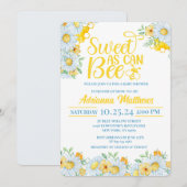 Sweet As Can Bee Baby Shower Invitation Einladung (Vorne/Hinten)