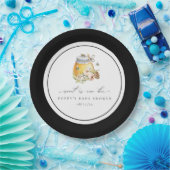 Sweet as can bee Baby Shower Paper Plate Pappteller (Party)