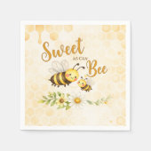 Sweet as can Bee Baby Shower Serviette (Vorderseite)