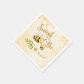 Sweet as can Bee Baby Shower Serviette (Ecke)