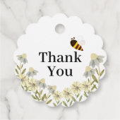 Sweet as can Bee Baby Shower Vielen Dank Geschenkanhänger (Rückseite)