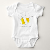 Sweet as Can Bee Buzzing Bumble Bee Baby Bodysuit Baby Strampler (Vorderseite)