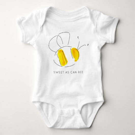 Sweet as Can Bee Buzzing Bumble Bee Baby Bodysuit Baby Strampler (Vorderseite)
