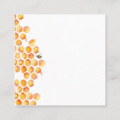 Sweet as Can Bee Diaper Raffle Game Card Quadratische Visitenkarte (Rückseite)