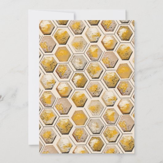 Sweet as can Bee Eucalyptus Baby Shower Einladung (Rückseite)