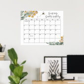 Sweet as can Bee Eukalyptus Shower Due Date Rating Poster (Heimbüro)
