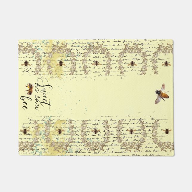 Sweet as can bee floor mat-Side Text Fußmatte (Vorderseite)