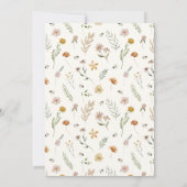 Sweet as can bee Floral Baby Dusche Einladung (Rückseite)