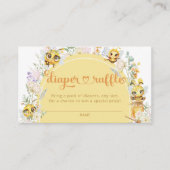Sweet as Can Bee & Floral Diaper Raffle Begleitkarte (Vorderseite)