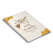 Sweet as Can bee Floral Honey Baby Shower Gast Notizblock (Rechte Seite)