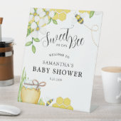 Sweet as can bee Honey Baby Dusche Begrüßungszeich Sockelschild (In Situ)