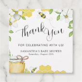 Sweet as can bee Honey Baby Dusche Vielen Dank Geschenkanhänger (Vorderseite)