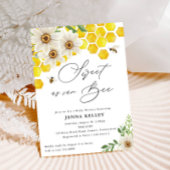 Sweet as Can Bee, Honey Bee & Daisies Baby Dusche Einladung