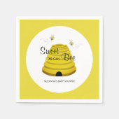Sweet as can bee Honey Bee Hive Baby Shower Serviette (Vorderseite)