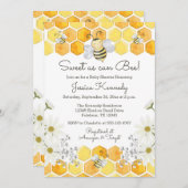 Sweet as Can bee Honey Bee Shower Einladung (Vorne/Hinten)