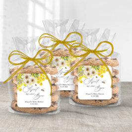 Sweet as Can Bee, Honey Bee und Daisy Gefallen Quadratischer Aufkleber