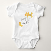 Sweet as can bee Honey Bumble Bee Baby Bodysuit Baby Strampler (Vorderseite)