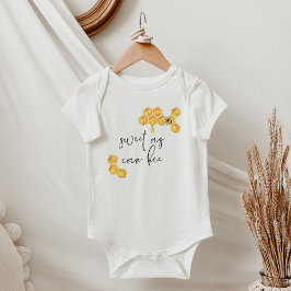 Sweet as can bee Honey Bumble Bee Baby Bodysuit Baby Strampler