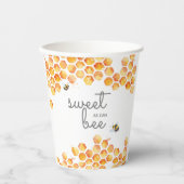 Sweet as Can Bee Hummelpapier Cups Pappbecher (Vorderseite)