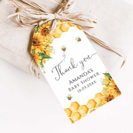 Sweet as Can Bee Sonnenblumen Babydusche Geschenkanhänger