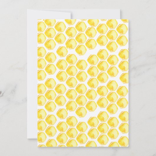 Sweet as Can Bee Twins Baby Dusche Einladung (Rückseite)