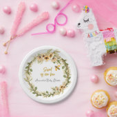 Sweet as Can Bee White Baby Dusche Pappteller (Party)