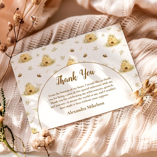 Sweet As Can Bee Wild One Birthday Dankeskarte