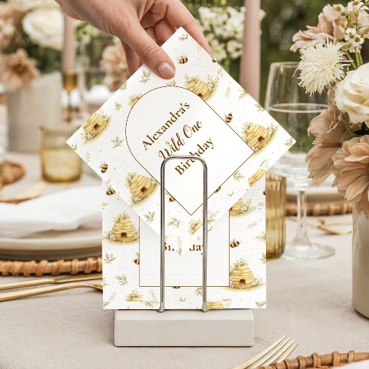 Sweet As Can Bee Wild One Birthday Serviette