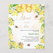 Sweet as can begelb florals Budget Baby Shower (Vorderseite)