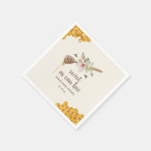 Sweet as Can bekommt eine Baby-Dusche aus Blumenho Serviette (Ecke)