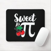 Sweet As Cherry Pi Nerdy Math Pi Day Mousepad (Mit Mouse)