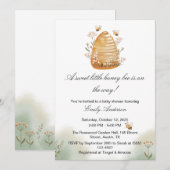 Sweet as Honey Bee Baby Shower Einladung (Vorne/Hinten)