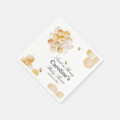 Sweet as Honey Bee Baby Shower Napkins Serviette (Ecke)