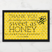 Sweet as Honey Custom Guest Fevor Label Lebensmitteletikett (Einzelnes Label)