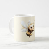 Sweet As Honey Cute Happy Bee Kaffeetasse (Vorderseite Links)
