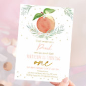 Sweet as Peach 1. Geburtstag Einladung